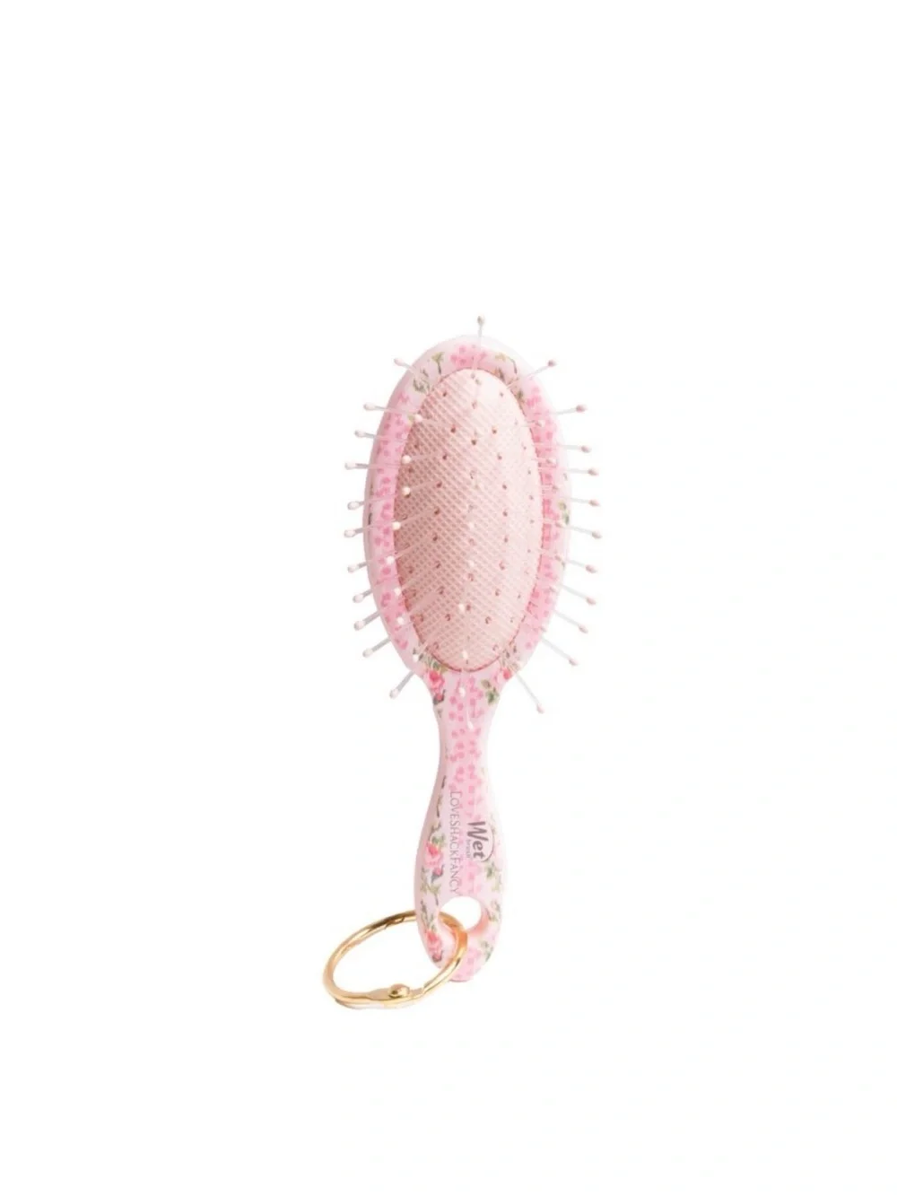 LoveShackFancy Pink Floral Keychain Detangler